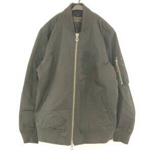 Abercrombie Men's Black Bomber Jacket - Size S